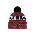 Chicago Bulls New Era Tri Color Knit Beanie product image 1, provided for visual reference and product detail review