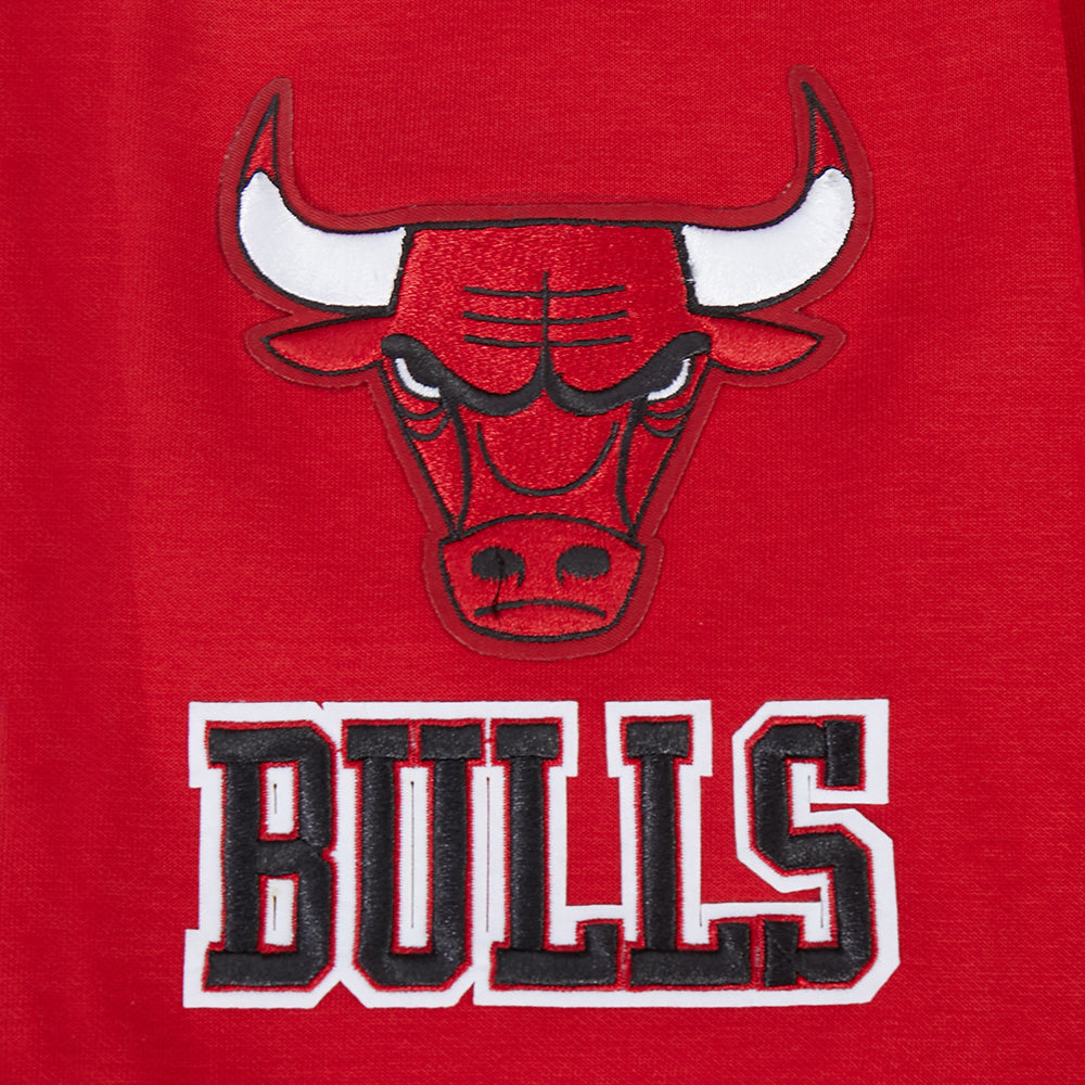 Chicago Bulls Pro Standard Men Red Classic Chenille Full Zip Hoodie product image 5, provided for visual reference and
