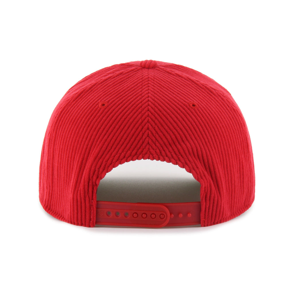 Chicago Bulls Red Double Header Cord '47 Hitch Adjustable Hat product image 3, provided for visual reference and product