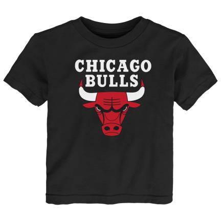 Chicago Bulls Toddler Black T-Shirt product image 1, provided for visual reference and product detail review