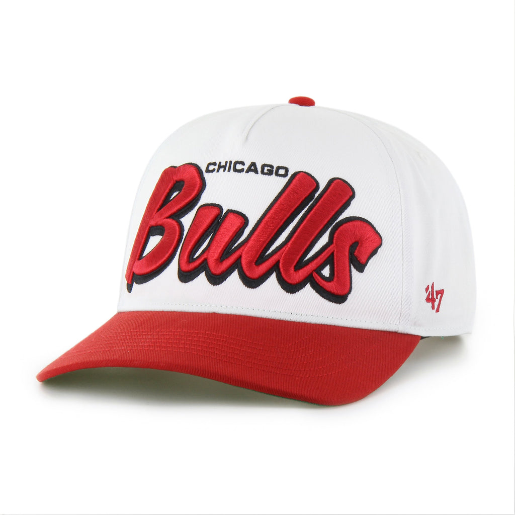 Chicago Bulls White Drop Shadow '47 Hitch Adjustable Hat product image 2, provided for visual reference and product detail