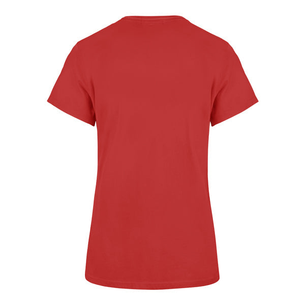 Chicago Bulls '47 Women Red Wrapped Up Frankie T-Shirt product image 2, provided for visual reference and product detail
