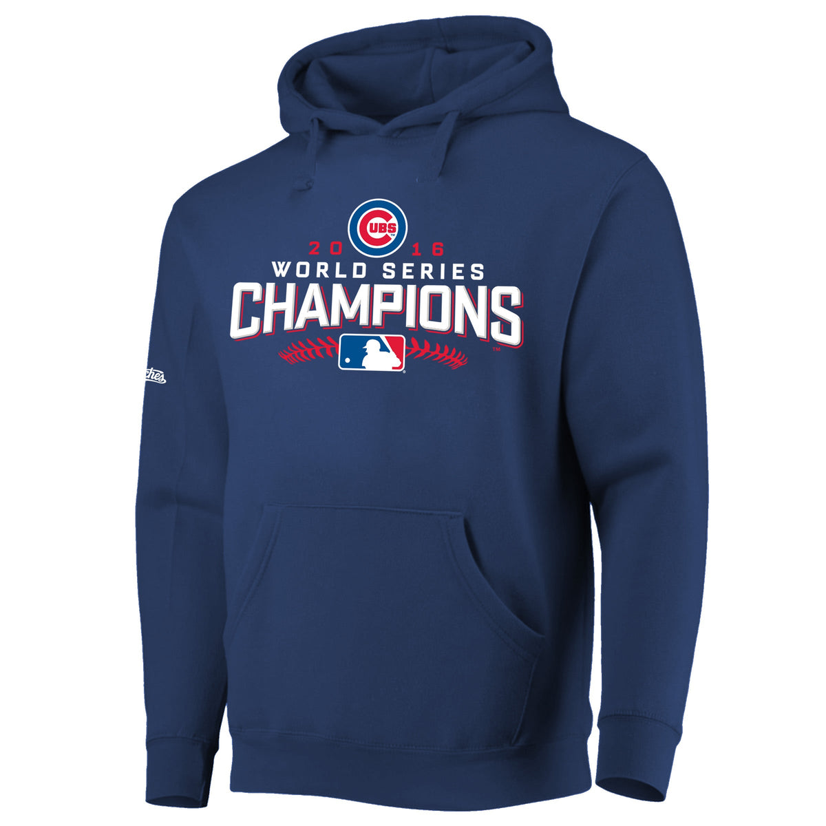 Chicago Cubs 2016 World Series Champions Navy Hoodie product image 1, provided for visual reference and product detail review