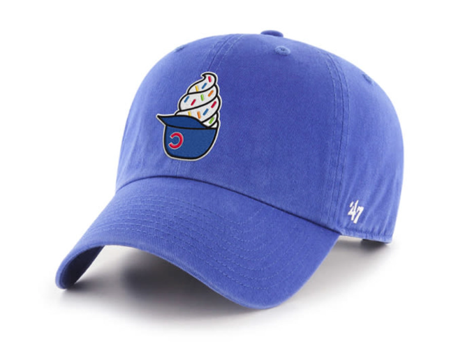 Chicago Cubs 47' Royal Ice Cream Helmet Clean Up Adjustable Hat product image 1, provided for visual reference and product