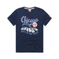 Chicago Cubs Homage Home of the Blues Navy T-Shirt product image 1, provided for visual reference and product detail review