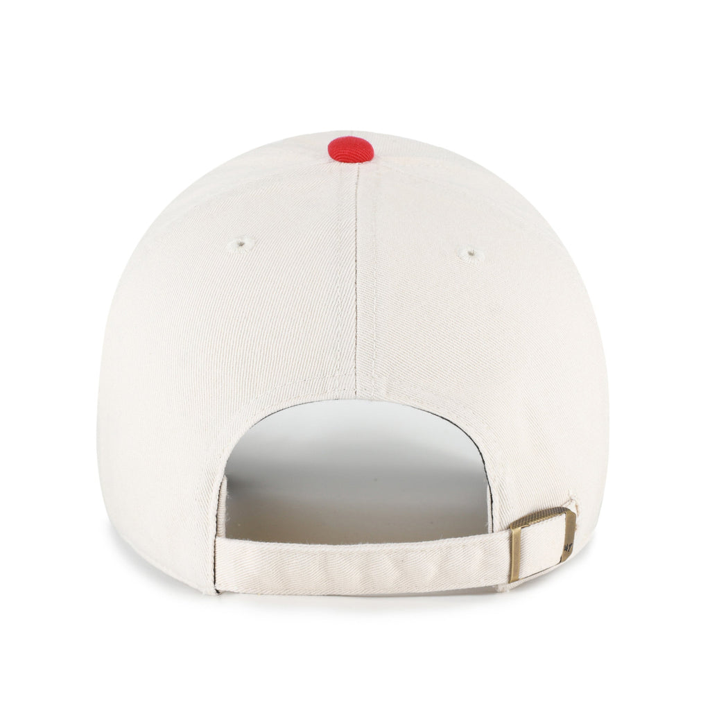 Chicago Cubs Natural/Red Crawl Bear '47 Clean Up Adjustable Hat product image 2, provided for visual reference and product