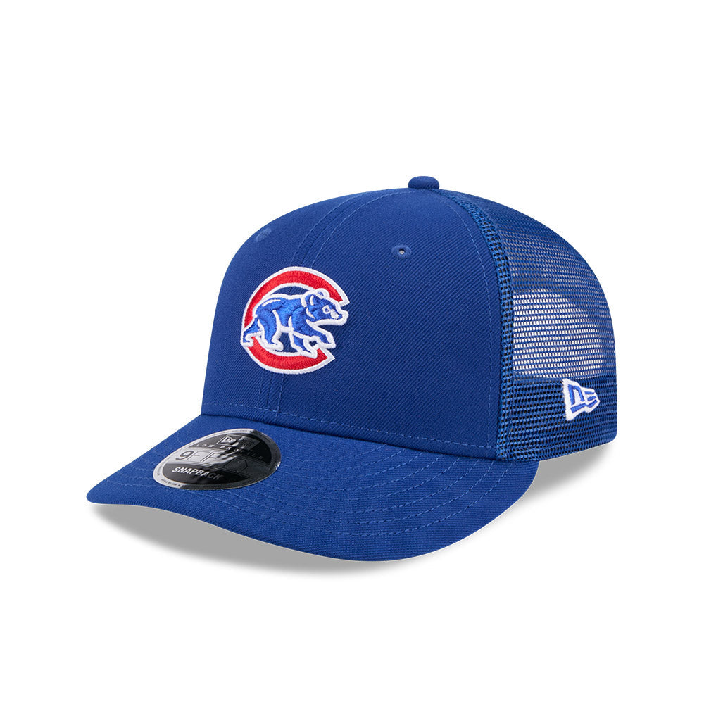 Chicago Cubs New Era 9FIFTY Low Profile Royal Crawl Bear Adjustable Trucker Hat product image 1, provided for visual