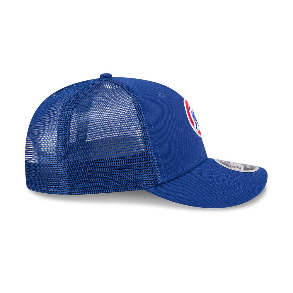 Chicago Cubs New Era 9FIFTY Low Profile Royal Crawl Bear Adjustable Trucker Hat product image 5, provided for visual