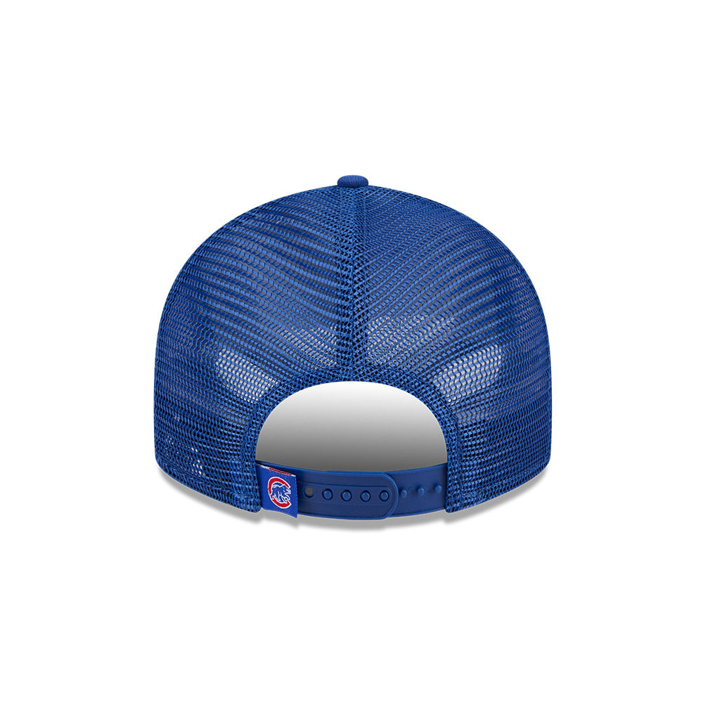 Chicago Cubs New Era 9FIFTY Low Profile Royal Crawl Bear Adjustable Trucker Hat product image 7, provided for visual