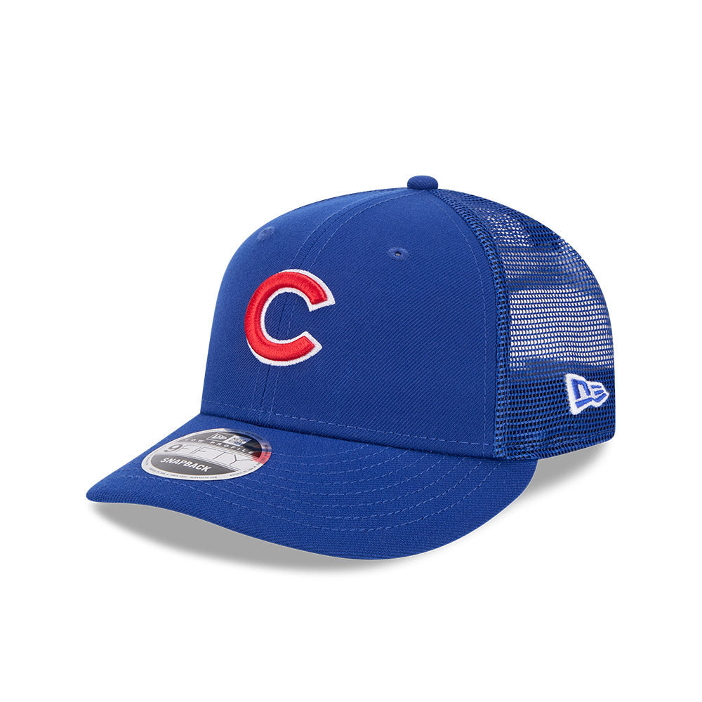 Chicago Cubs New Era 9FIFTY Low Profile Royal Trucker Adjustable Hat product image 1, provided for visual reference and