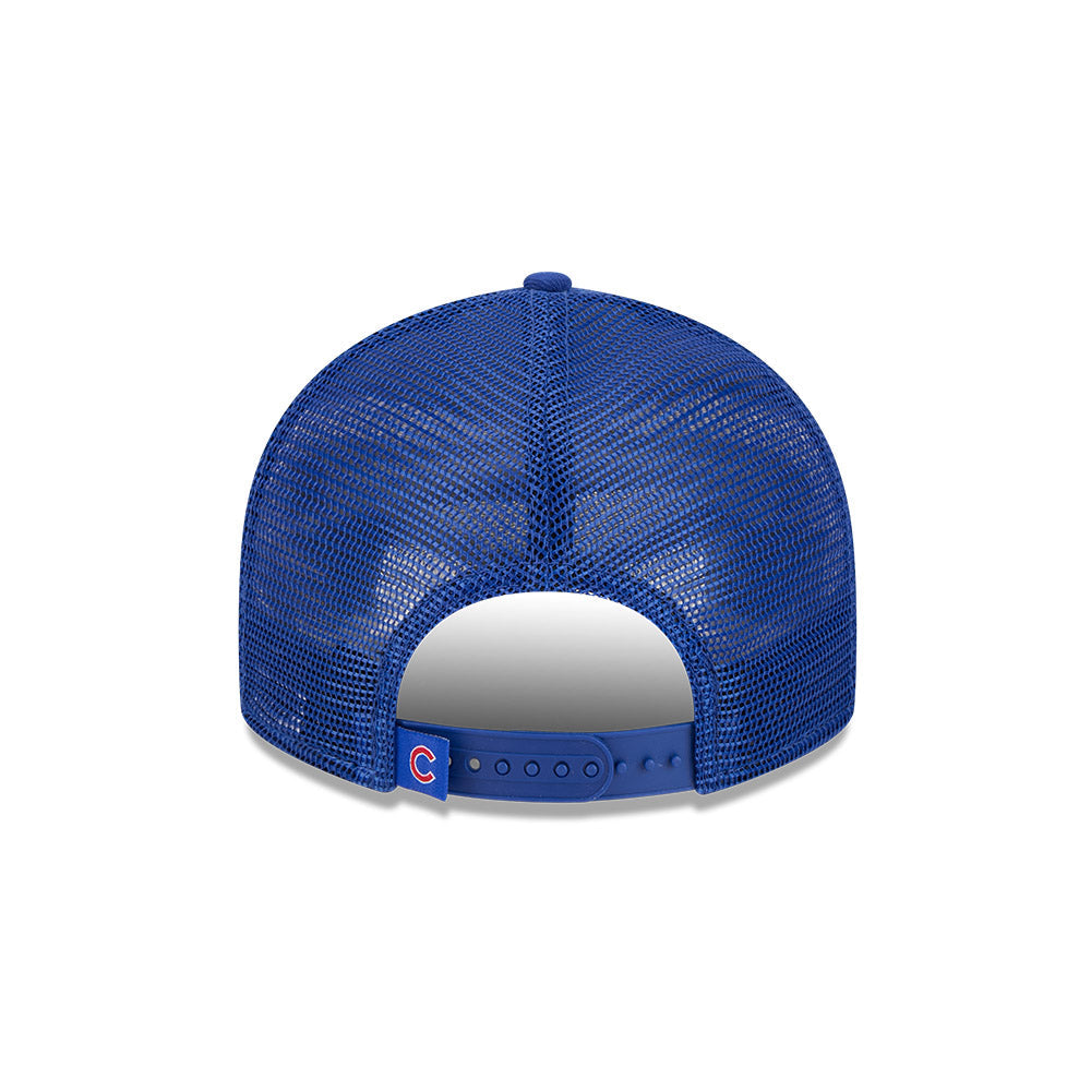 Chicago Cubs New Era 9FIFTY Low Profile Royal Trucker Adjustable Hat product image 7, provided for visual reference and
