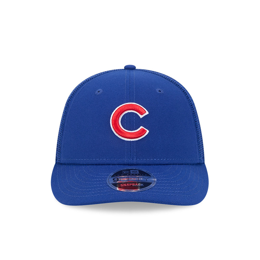 Chicago Cubs New Era 9FIFTY Low Profile Royal Trucker Adjustable Hat product image 2, provided for visual reference and