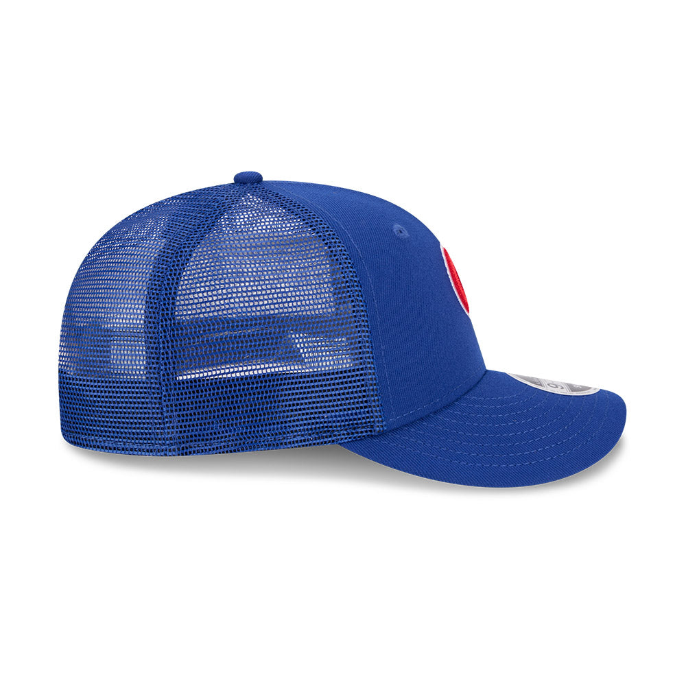 Chicago Cubs New Era 9FIFTY Low Profile Royal Trucker Adjustable Hat product image 4, provided for visual reference and