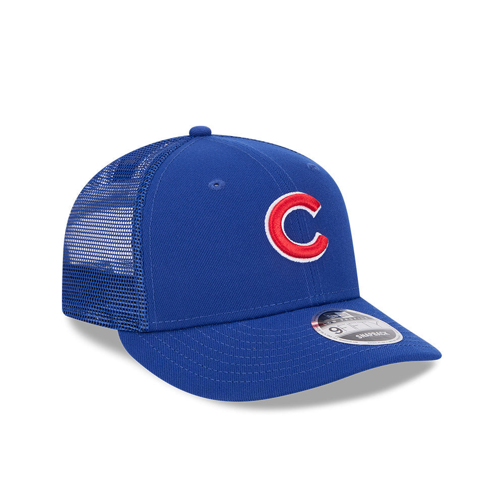 Chicago Cubs New Era 9FIFTY Low Profile Royal Trucker Adjustable Hat product image 3, provided for visual reference and