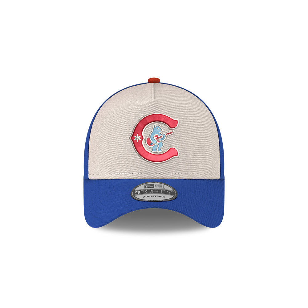 Chicago Cubs New Era 9FORTY A-Frame Chrome/Royal Alternate 150TH Anniversary Adjustable Hat product image 2, provided for