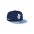 Chicago Cubs New Era Youth Navy/Sky Rock Bear 9FIFTY Snapback Hat product image 1, provided for visual reference and product