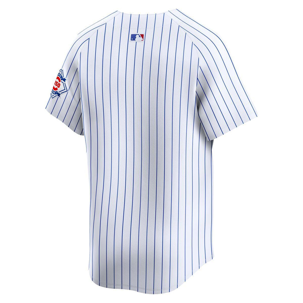 Chicago Cubs Nike Men 150th Anniversary Home Pinstripe Limited Jersey product image 3, provided for visual reference and