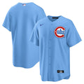 Chicago Cubs Nike Men Light Blue Alt 2 Replica Jersey product image 1, provided for visual reference and product detail
