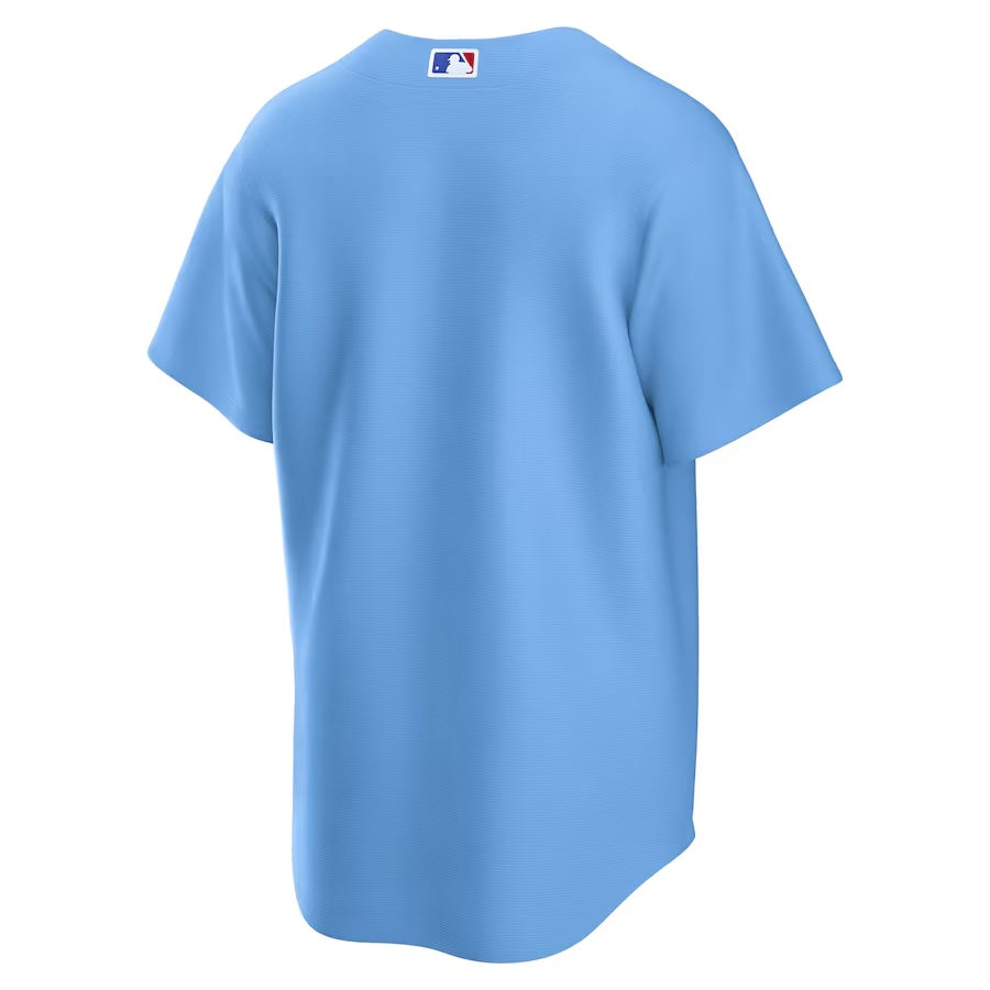 Chicago Cubs Nike Men Light Blue Alt 2 Replica Jersey product image 3, provided for visual reference and product detail
