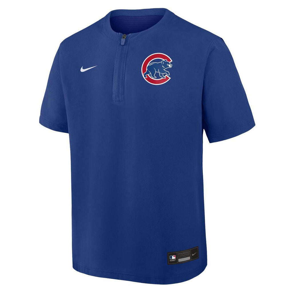 Chicago Cubs Nike Men’s Royal Short Sleeve Windshirt product image 2, provided for visual reference and product detail review