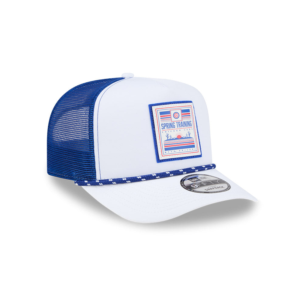 Chicago Cubs Spring Training New Era White/Royal 9FIFTY A-Frame Mesh Snapback Rope Hat product image 1, provided for visual