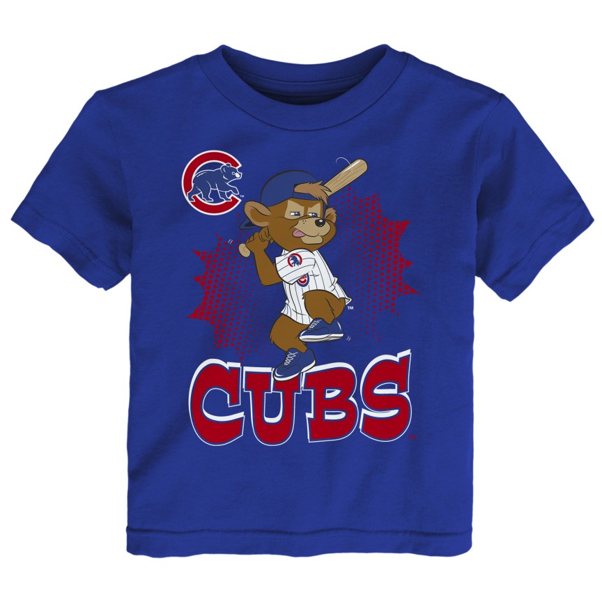 Chicago Cubs Toddler Clark Mascot Royal T-Shirt product image 1, provided for visual reference and product detail review