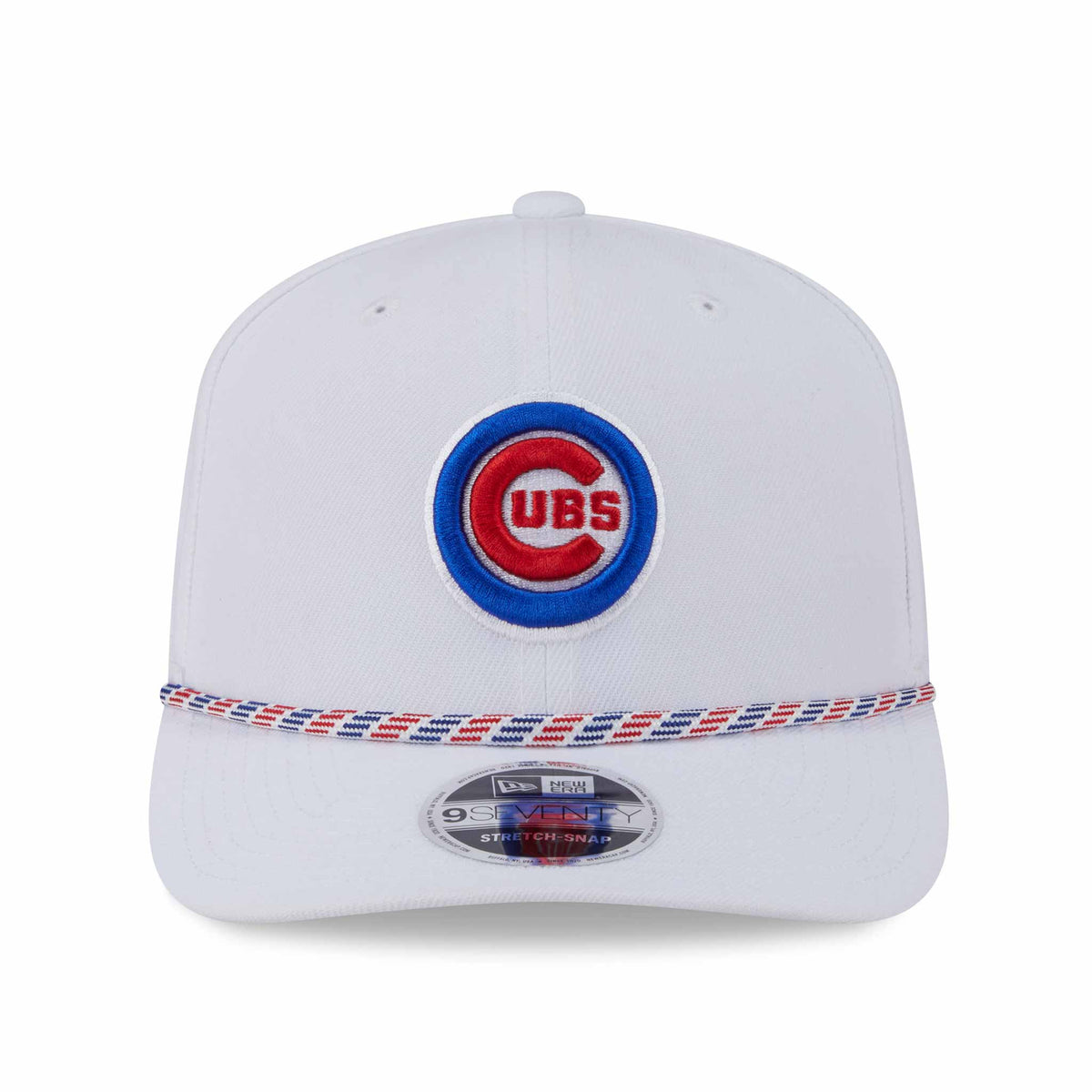 Chicago Cubs White New Era 9SEVENTY Multi Rope Stretch-Snap Adjustable Hat product image 2, provided for visual reference