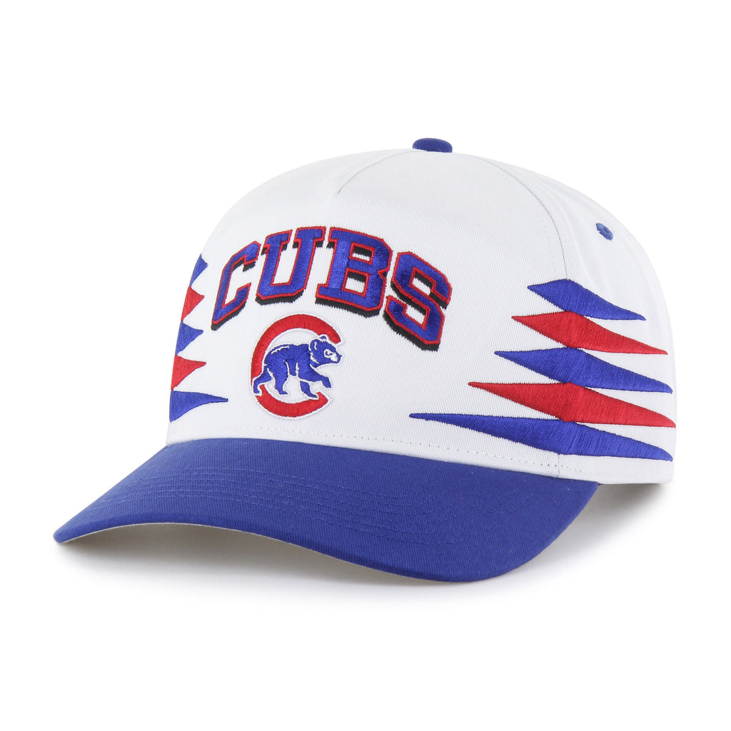 Chicago Cubs White/Royal Diamond Cut '47 Hitch Adjustable Hat product image 2, provided for visual reference and product