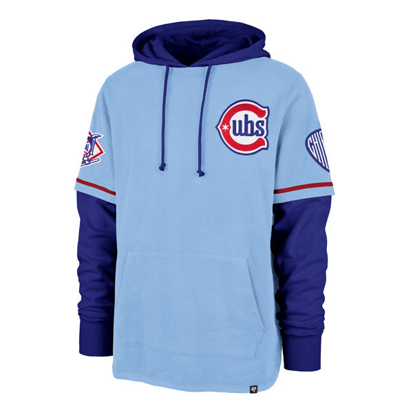 Chicago Cubs '47 Alt 2 Threefold Seventies Shortstop Hoodie product image 1, provided for visual reference and product