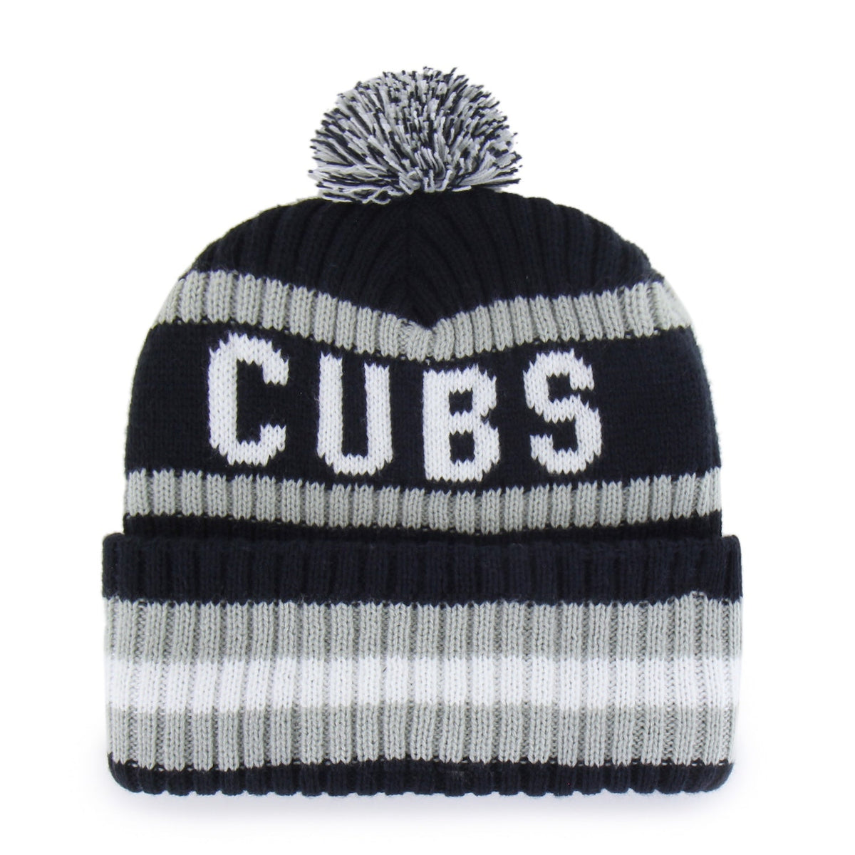Chicago Cubs '47 Navy 1914 Bering Cuffed Knit Hat product image 2, provided for visual reference and product detail review