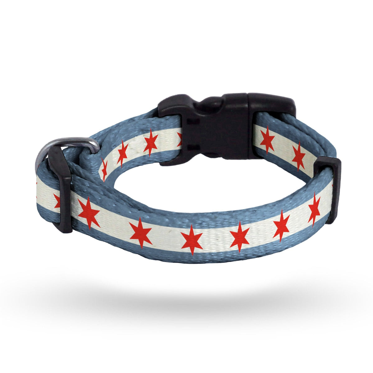 Chicago Flag Dog Collar product image 1, provided for visual reference and product detail review