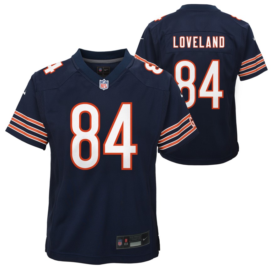 Colston Loveland Chicago Bears Nike Youth Navy Home Jersey product image 1, provided for visual reference and product detail