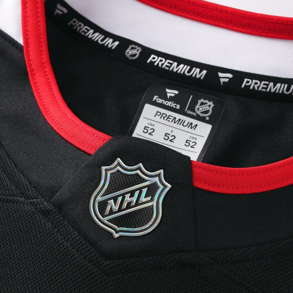 Connor Bedard Chicago Blackhawks Fanatics Premium Black Alternate Jersey product image 5, provided for visual reference and