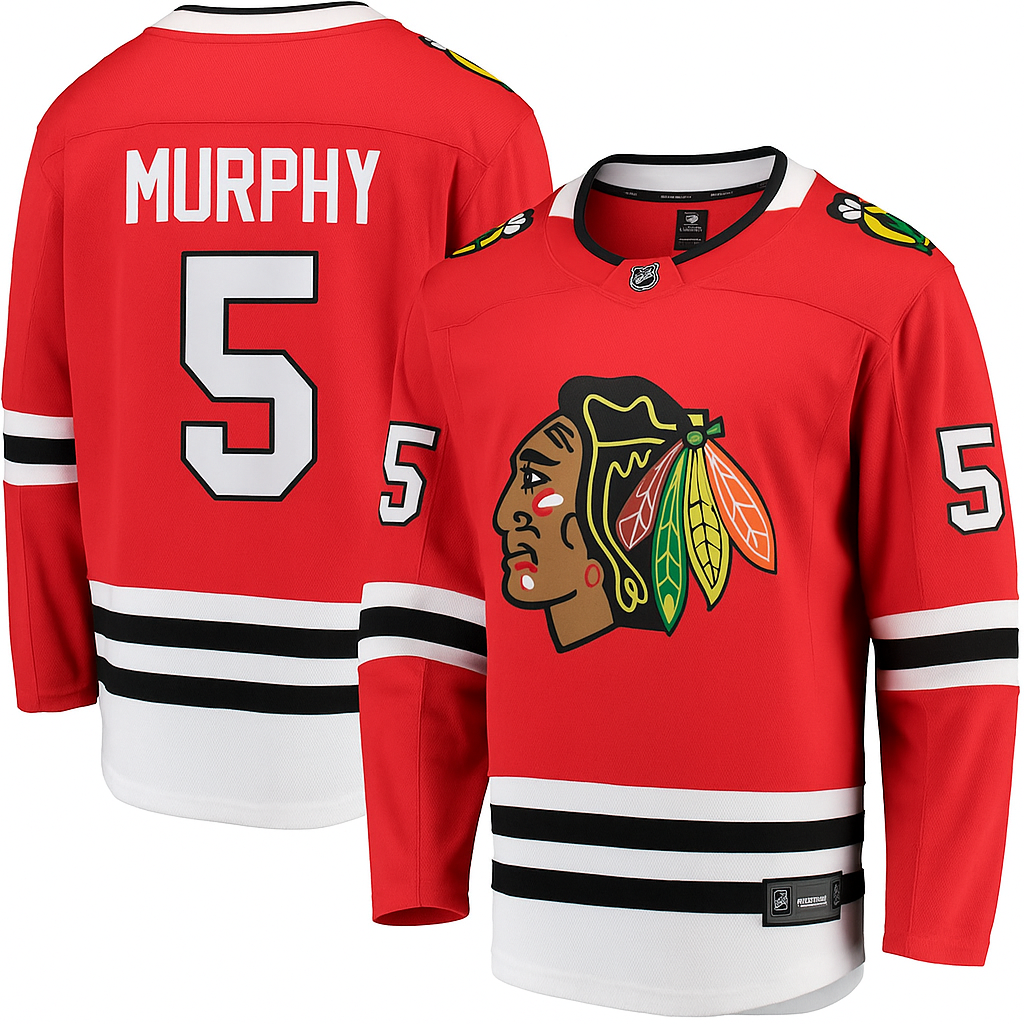 Connor Murphy Chicago Blackhawks Fanatics Red Breakaway Men Jersey product image 1, provided for visual reference and