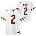 D.J. Moore Chicago Bears Nike Youth White Game Jersey product image 1, provided for visual reference and product detail