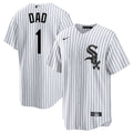 Father's Day #1 Dad Chicago White Sox Nike Men Home Replica Jersey product image 1, provided for visual reference and