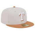 New Era Texas Rangers TWO-TONE COLOR PACK 59FIFTY Fitted hat-Khaki/Grey product image 1, provided for visual reference and