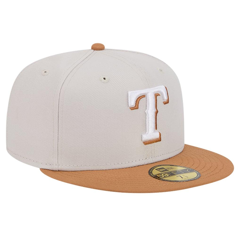 New Era Texas Rangers TWO-TONE COLOR PACK 59FIFTY Fitted hat-Khaki/Grey product image 1, provided for visual reference and
