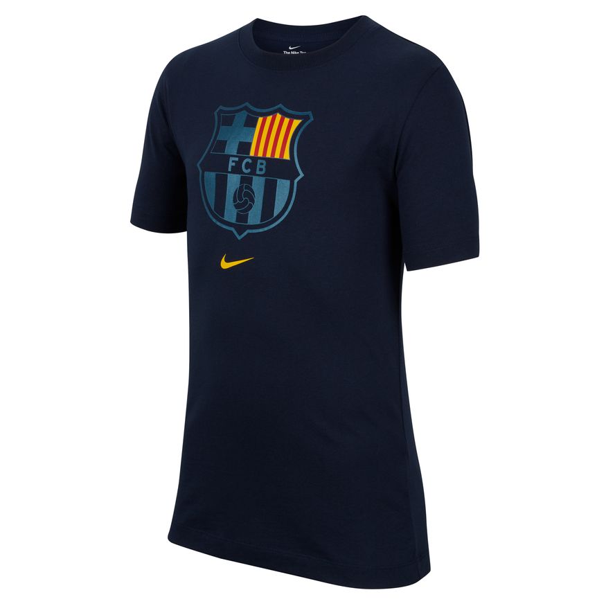 FC Barcelona Big Kids' Nike Soccer T-Shirt product image 1, provided for visual reference and product detail review