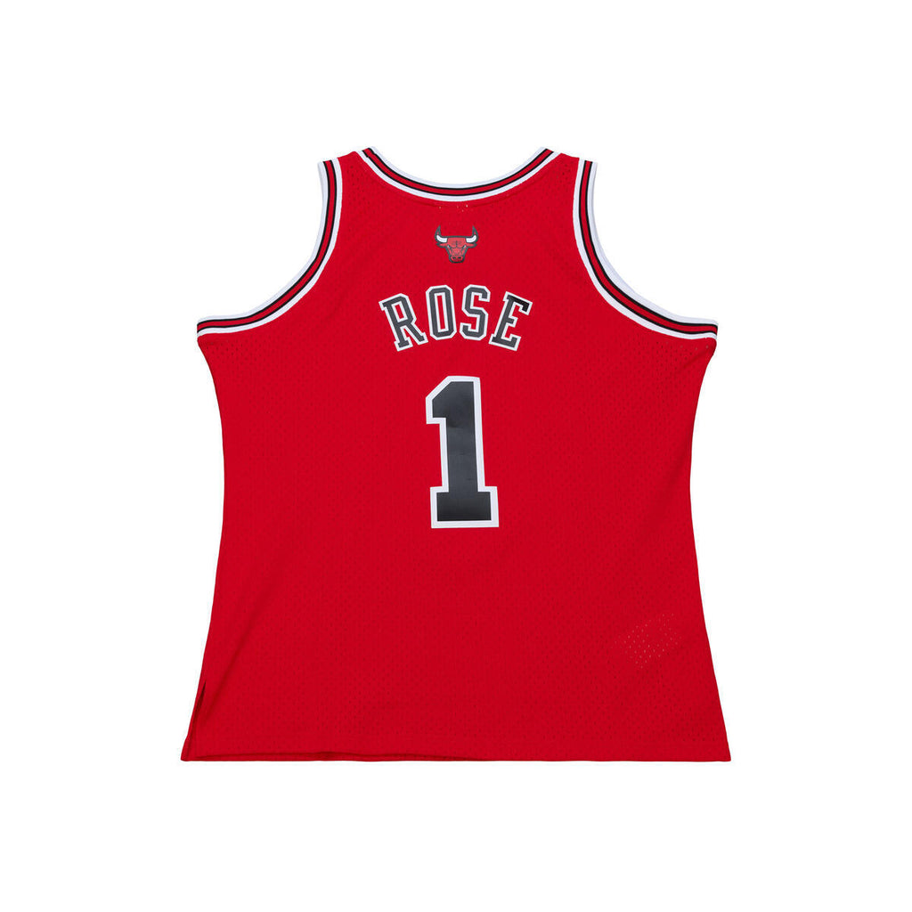 Derrick Rose Chicago Bulls Home Red Swingman Jersey product image 2, provided for visual reference and product detail review