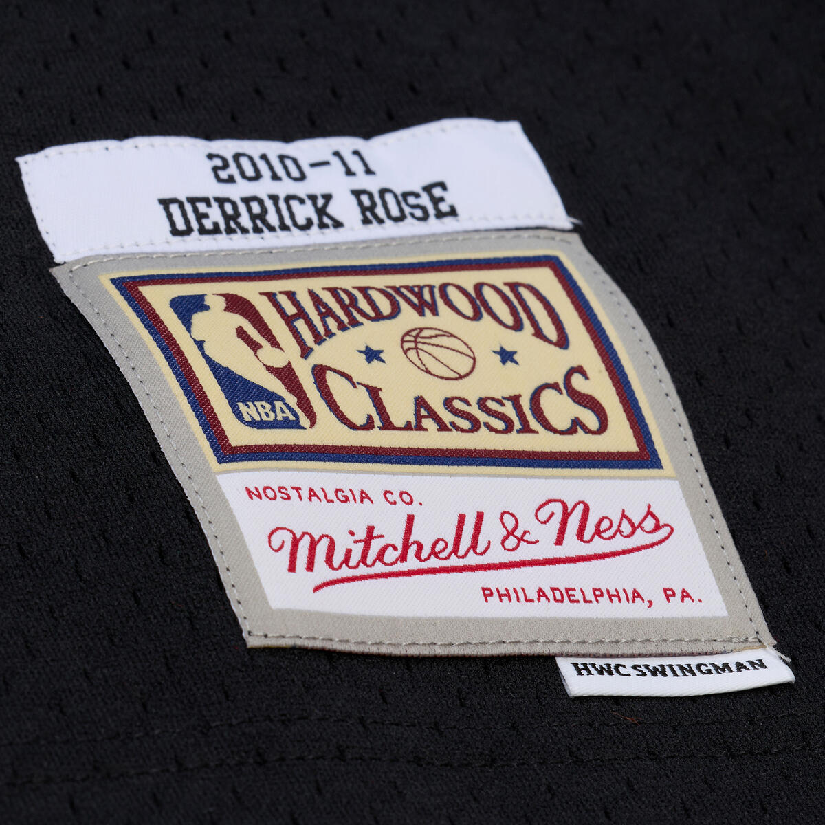 Derrick Rose Chicago Bulls Mitchell & Ness Black Swingman Jersey product image 5, provided for visual reference and product
