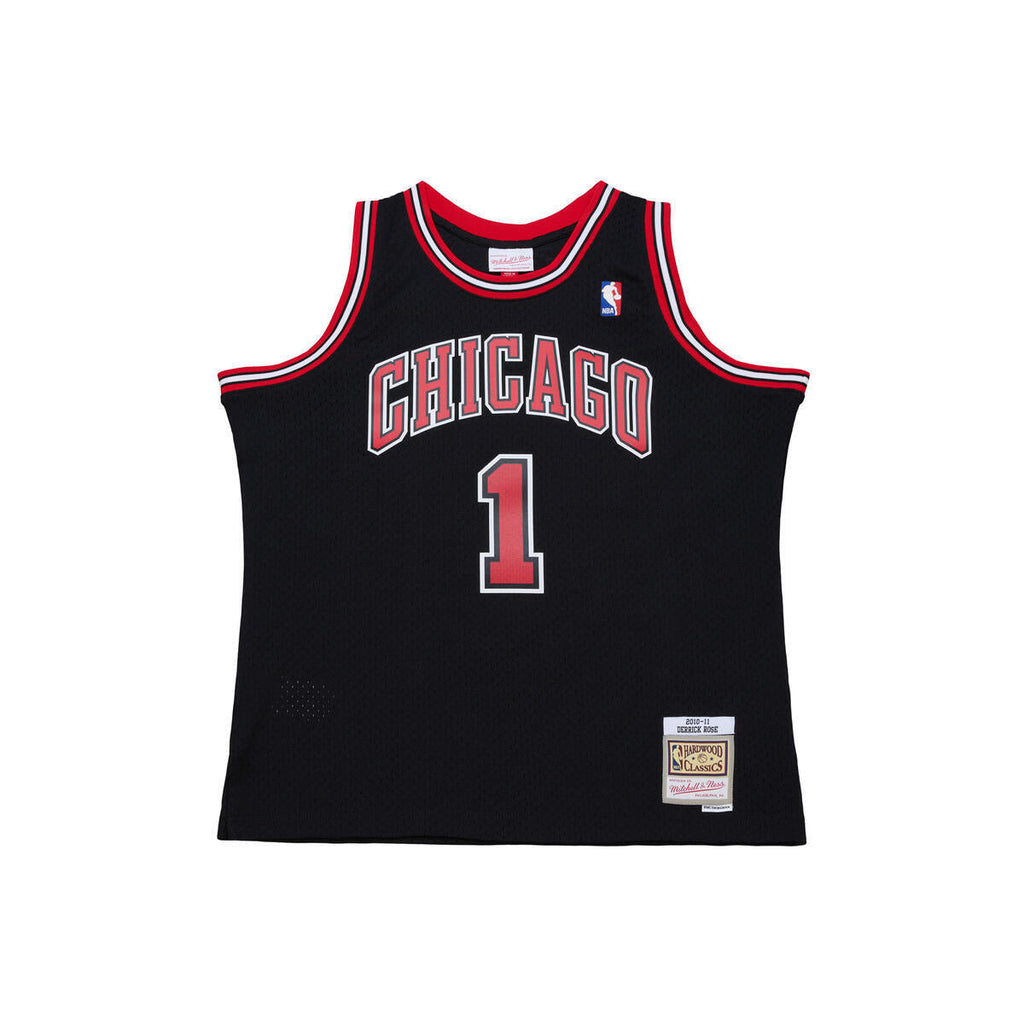 Derrick Rose Chicago Bulls Mitchell & Ness Black Swingman Jersey product image 2, provided for visual reference and product