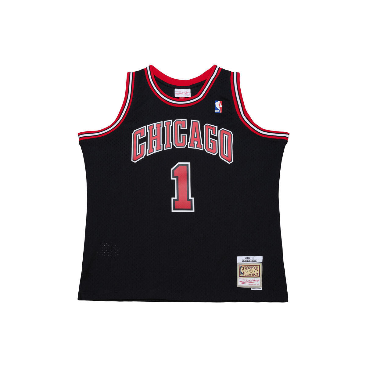 Derrick Rose Chicago Bulls Mitchell & Ness Black Swingman Jersey product image 2, provided for visual reference and product