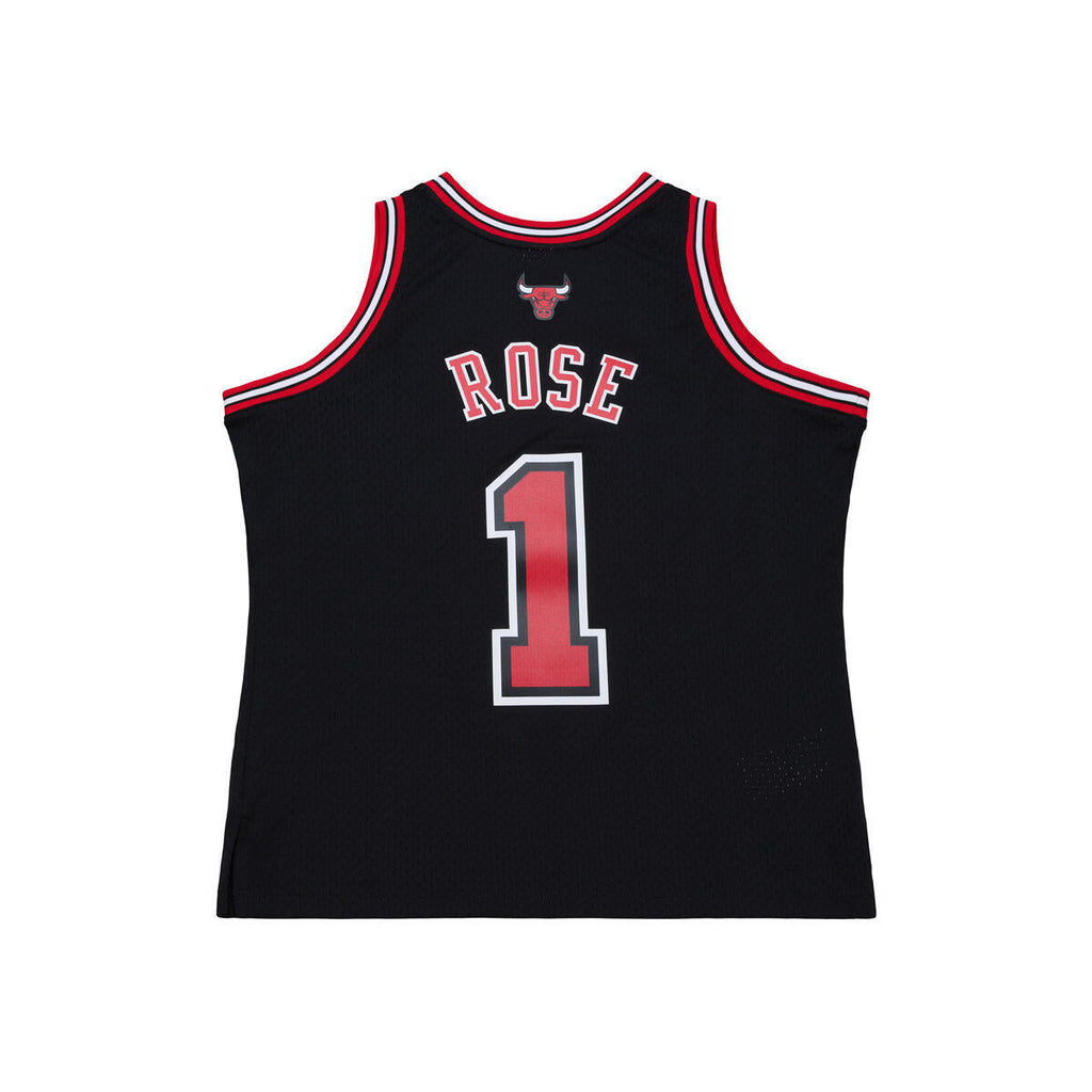 Derrick Rose Chicago Bulls Mitchell & Ness Black Swingman Jersey product image 1, provided for visual reference and product