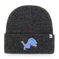 Detroit Lions '47 Black Brain Freeze Cuffed Knit product image 1, provided for visual reference and product detail review