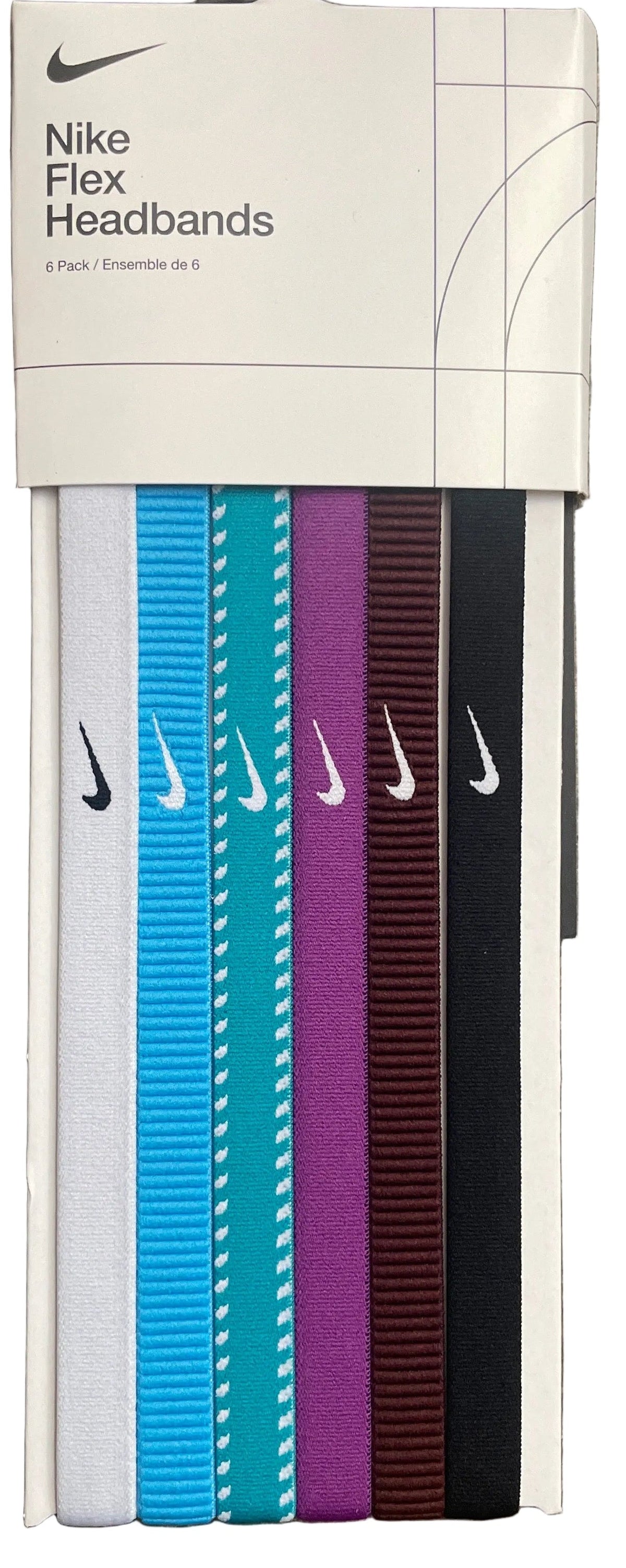 Nike Flex Headbands 6-Pack product image 2, provided for visual reference and product detail review