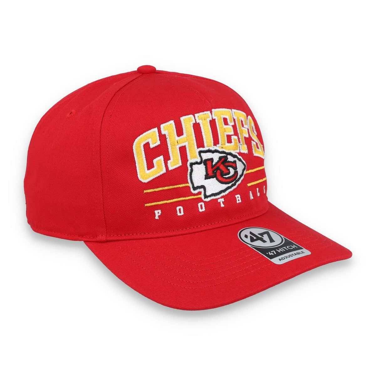 '47 Brand Kansas City Chiefs Script Basic Snapback Hat - Red product image 1, provided for visual reference and product