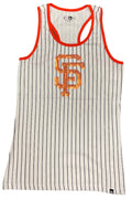 New Era Women San Francisco Giants Pinstripe Tank Top product image 1, provided for visual reference and product detail