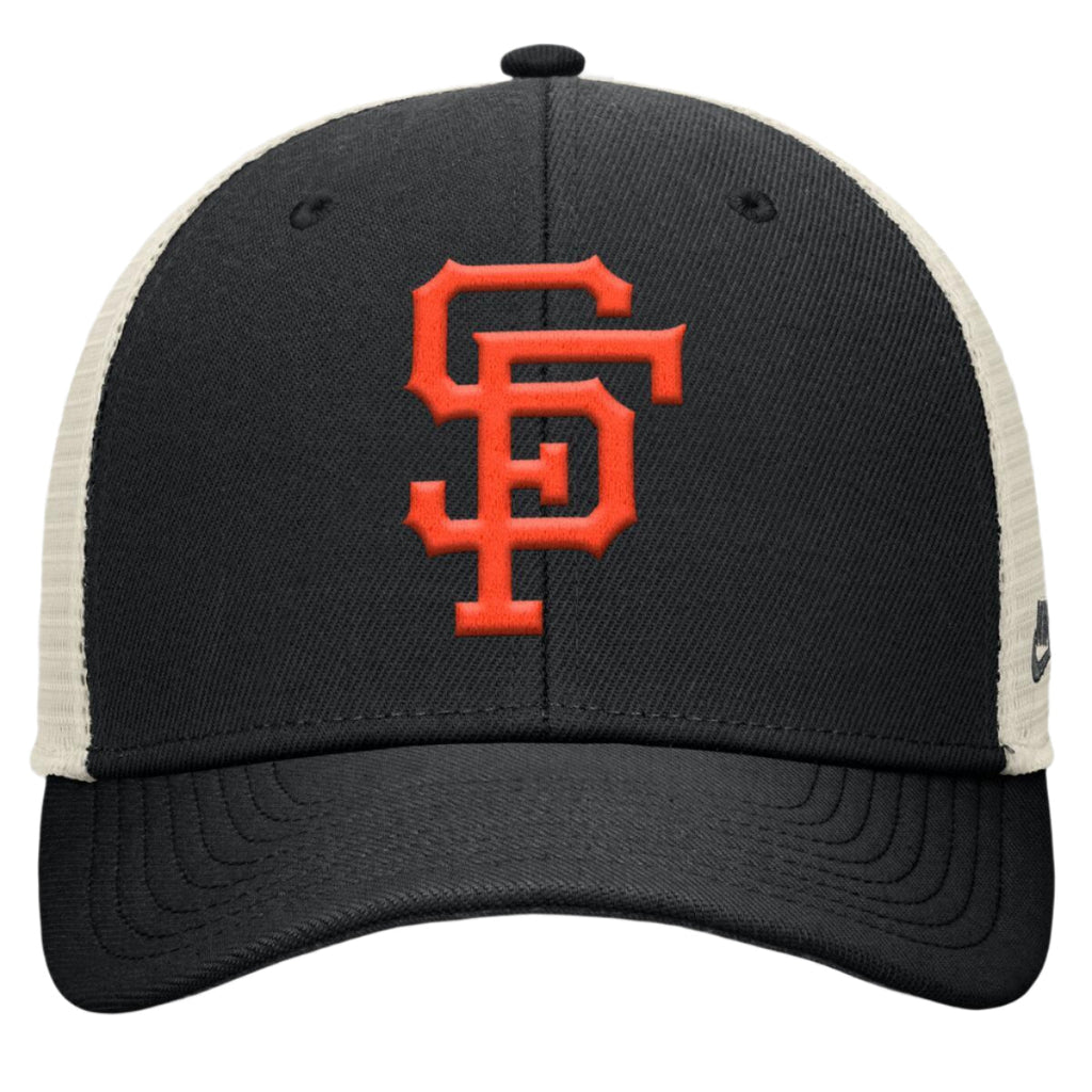 Nike San Francisco Giants RISE Trucker Hat product image 3, provided for visual reference and product detail review