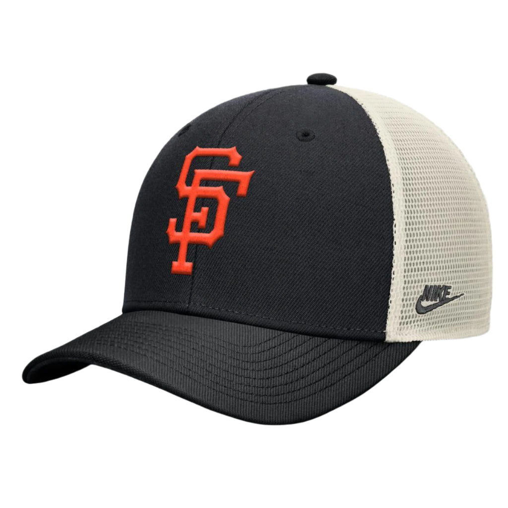 Nike San Francisco Giants RISE Trucker Hat product image 2, provided for visual reference and product detail review